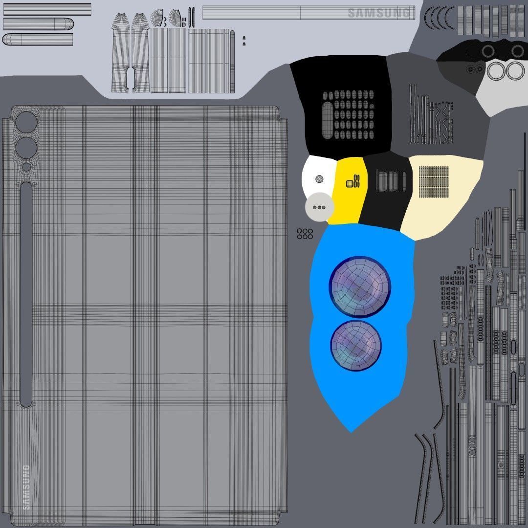 Samsung Galaxy Tab S10 Plus And Ultra Gray 3D model_12