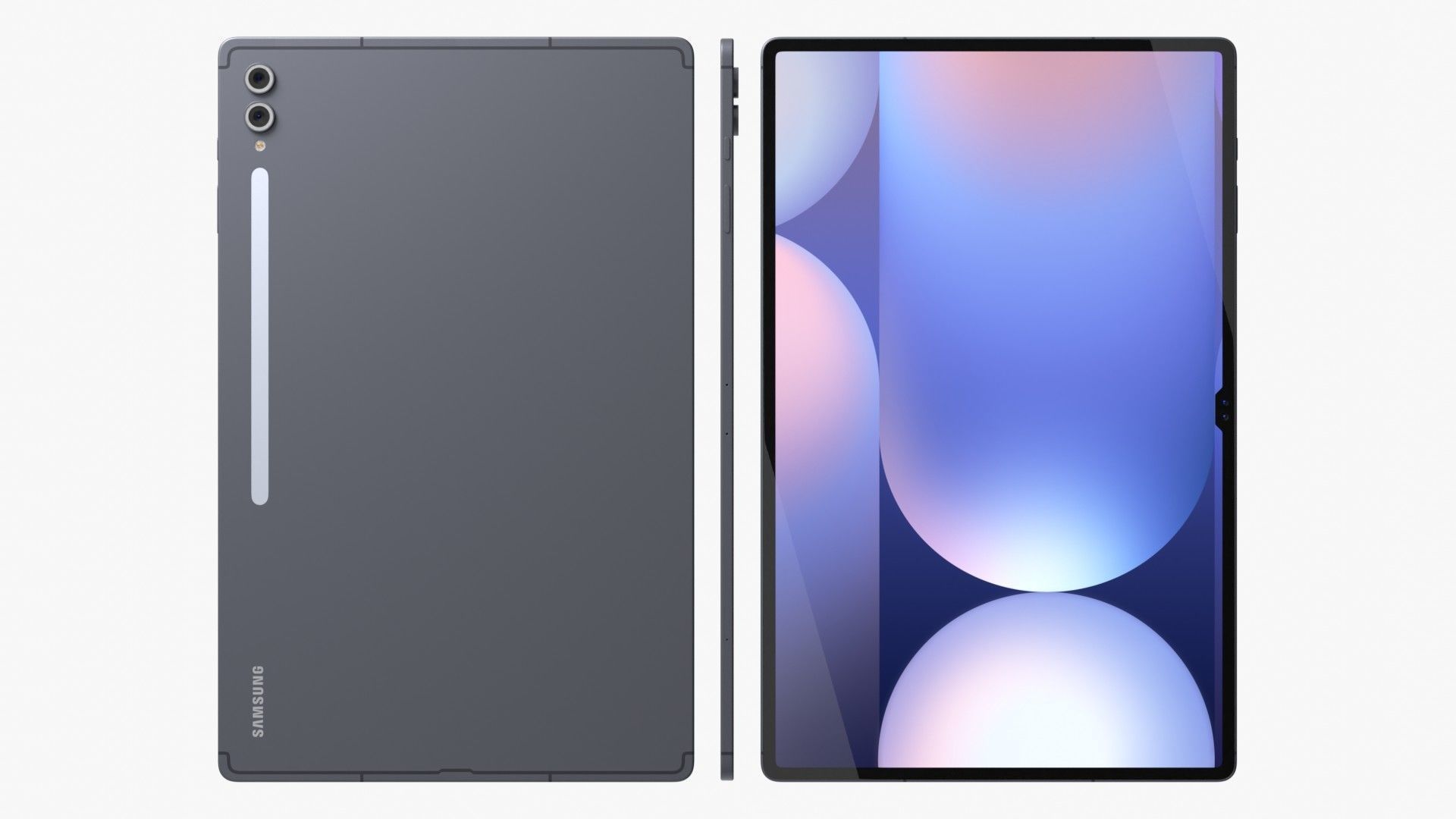 Samsung Galaxy Tab S10 Plus And Ultra Gray 3D model_23
