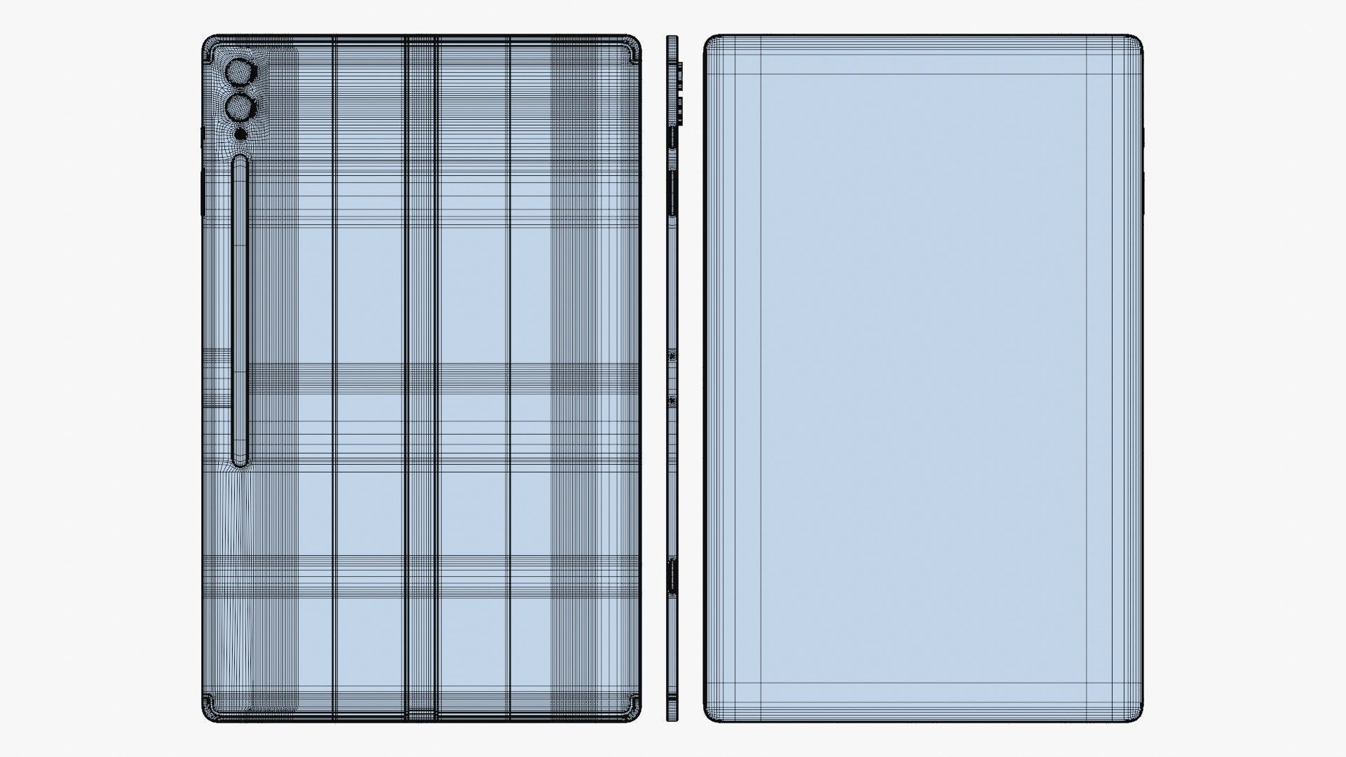 Samsung Galaxy Tab S10 Plus And Ultra Gray 3D model_35