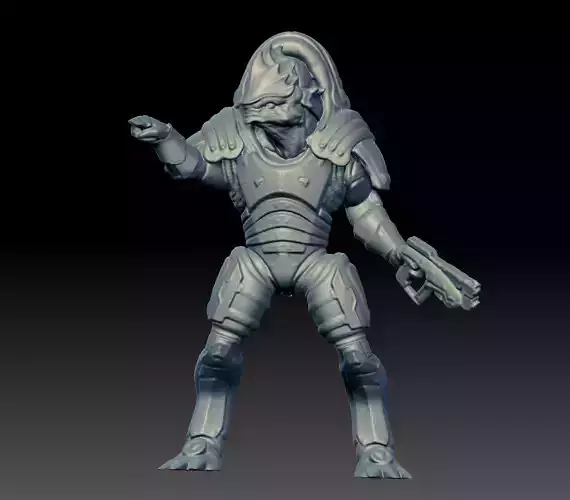 Mass Effect Wrex Scan