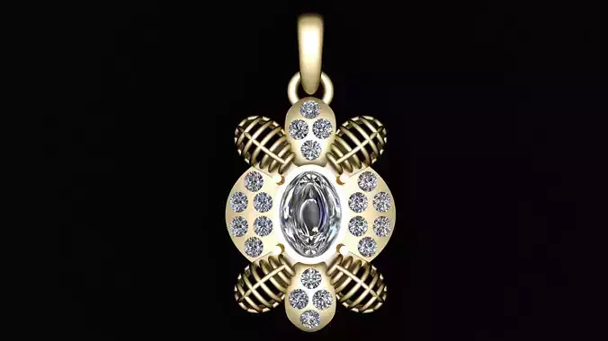 holy mari pendant 3d rpintable model