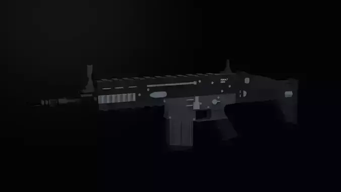3D ASSAULT RIFLE MODEL