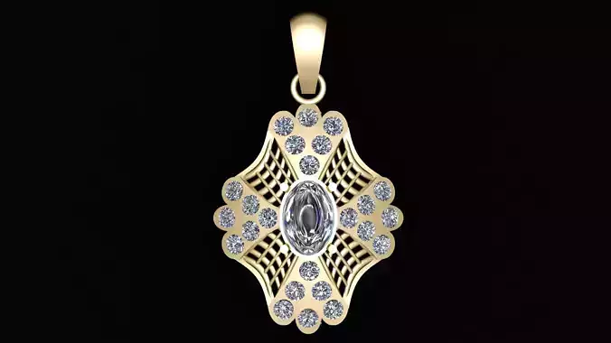 indian style pendant for couple 3d printable model