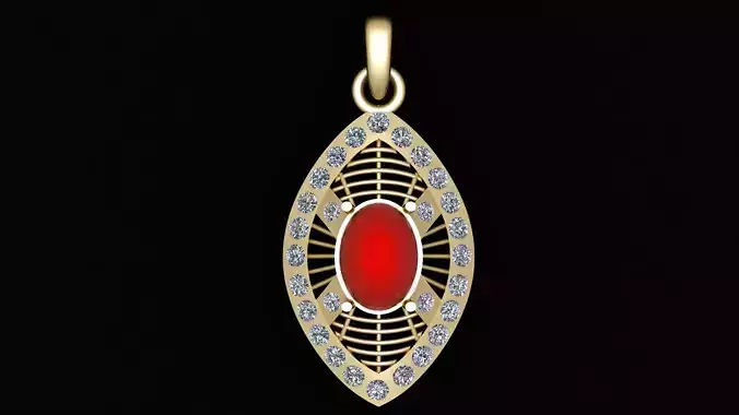 italian style pendant 3dprintable model