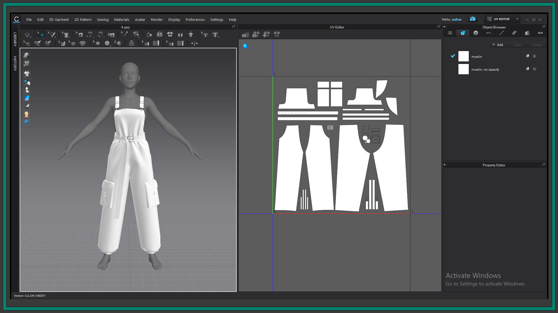 5 female dungarees 3D model_7