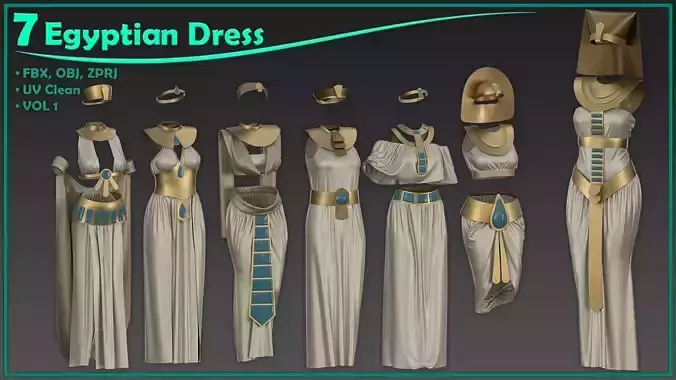 7 Egyptian female dress