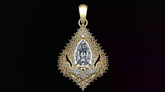 hip hop style pendant for couple 3d printable model