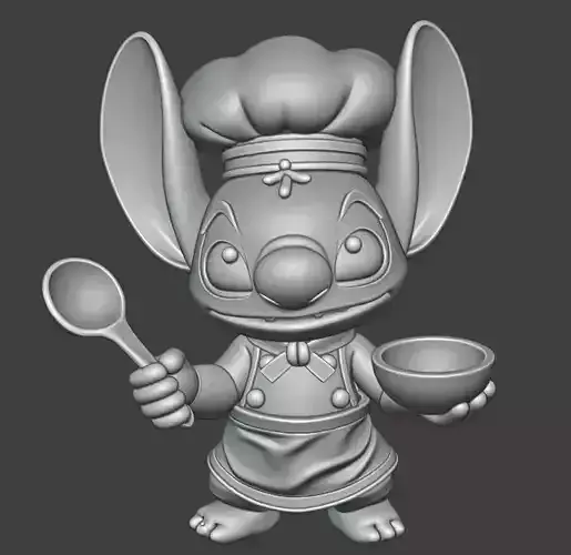 Stitch cocinero