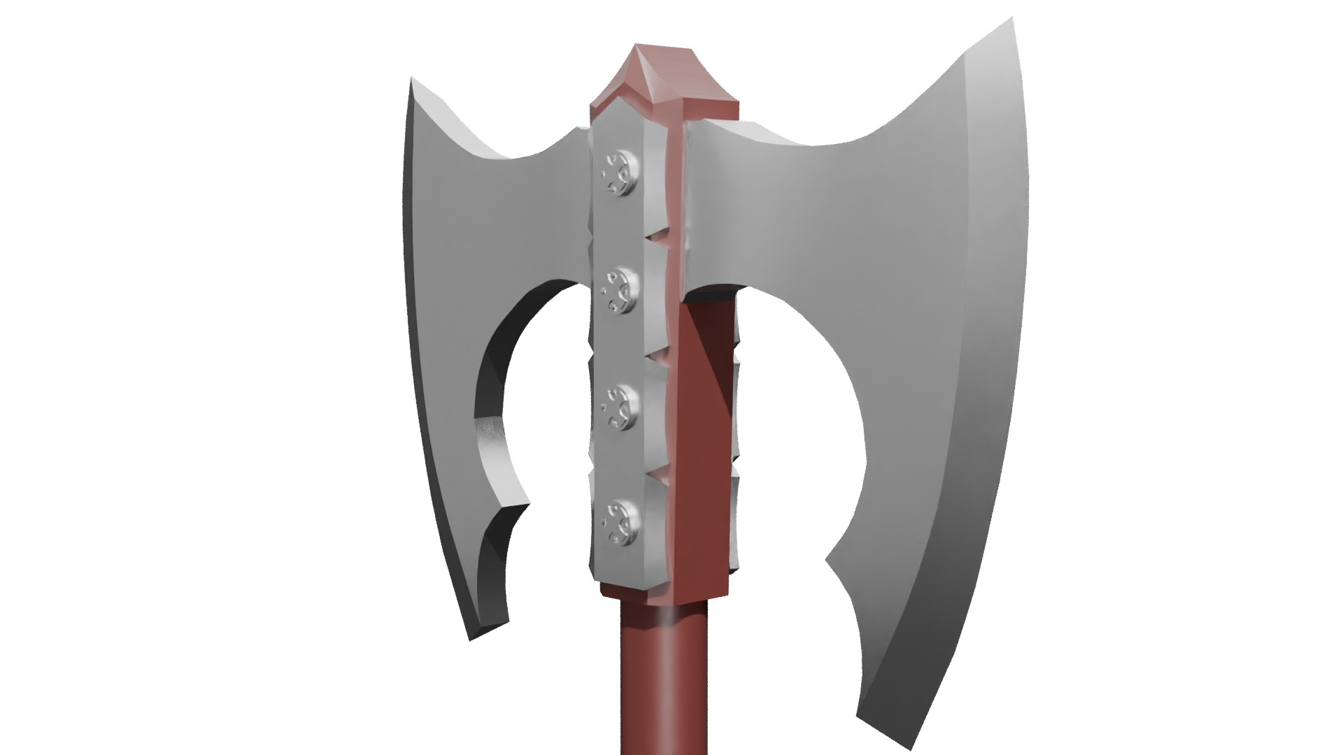 Extra Large Double-Headed Battle Axe 3D model_6