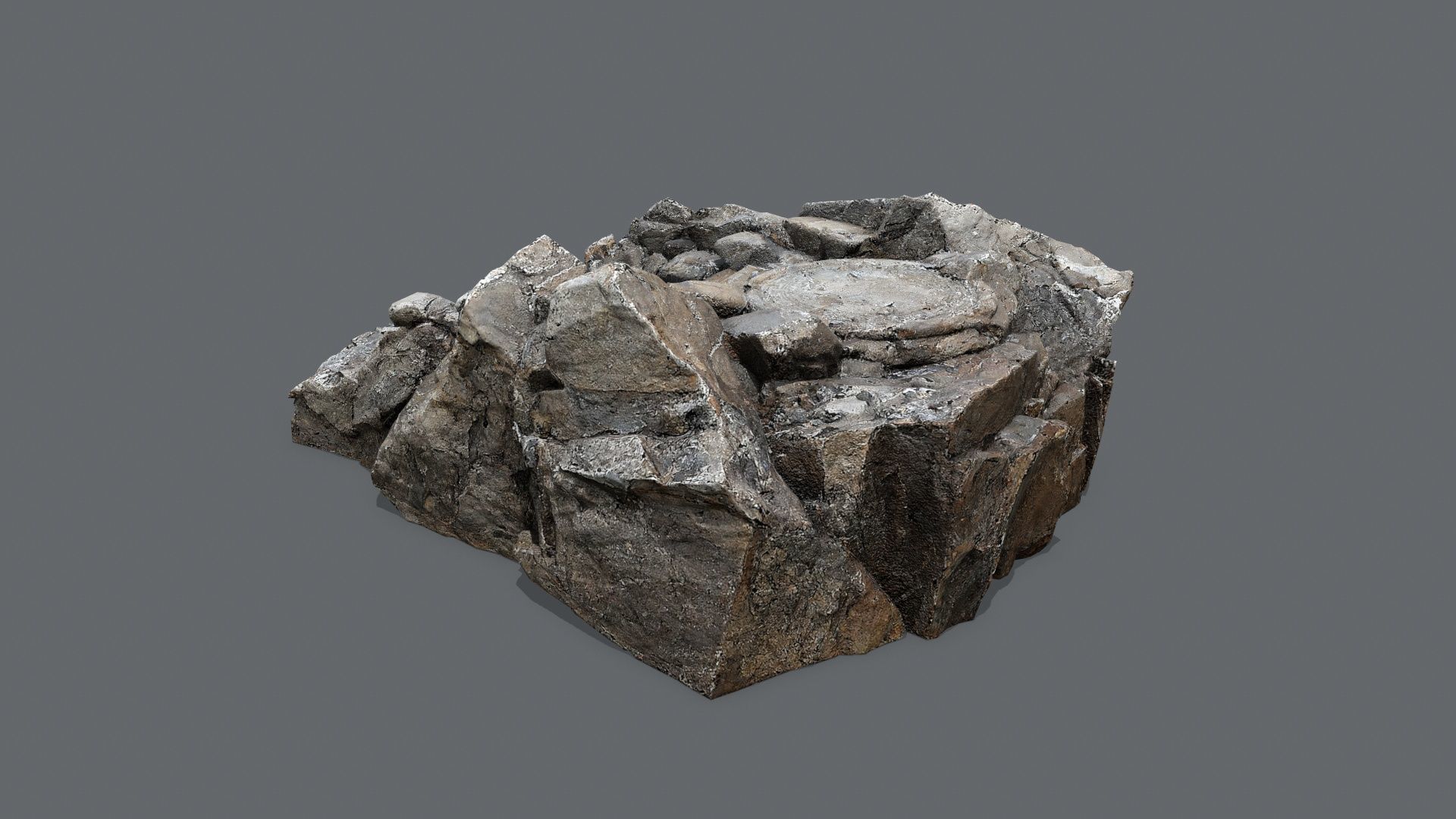 old temple Low-poly 3D model_5