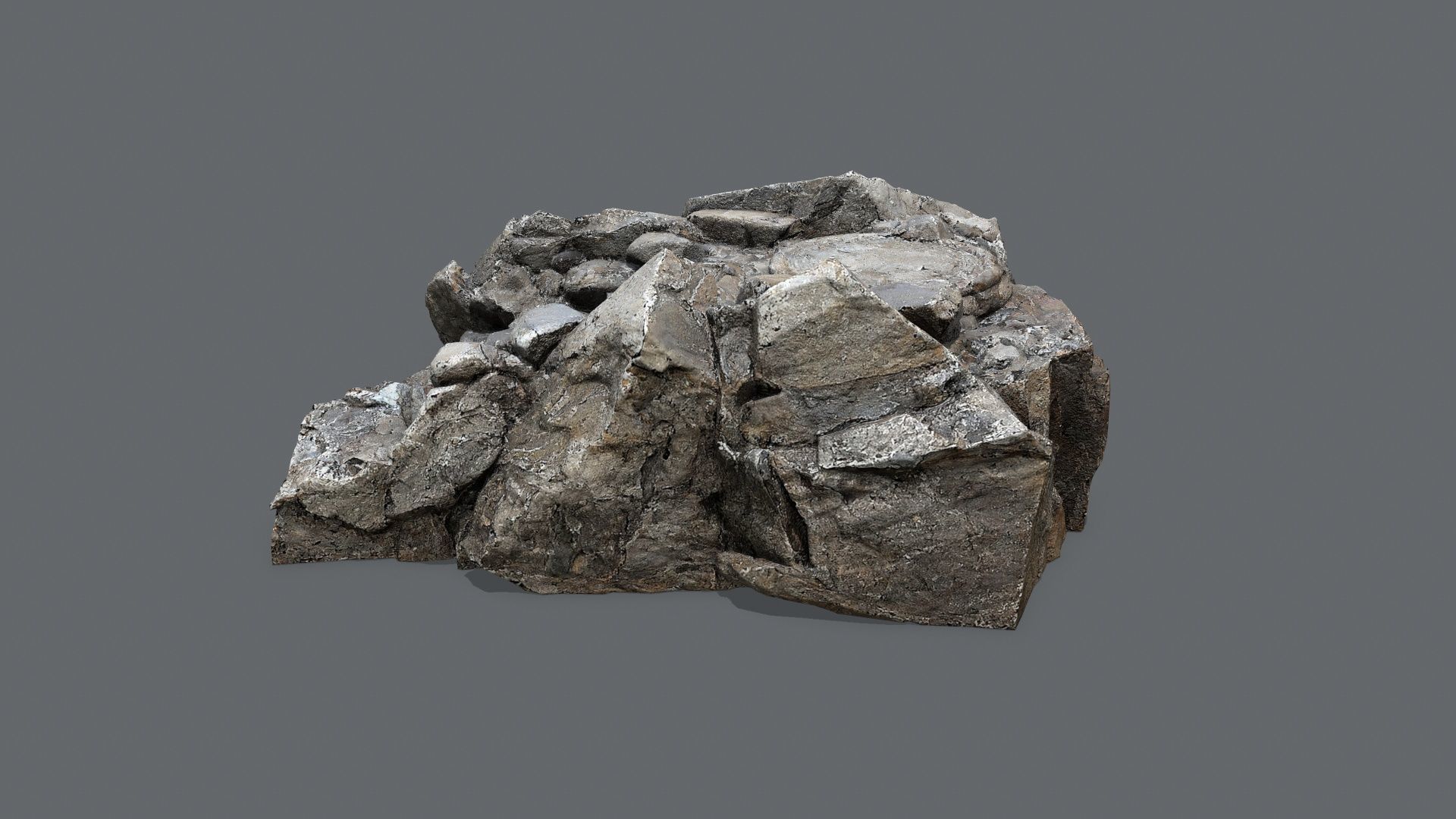 old temple Low-poly 3D model_4