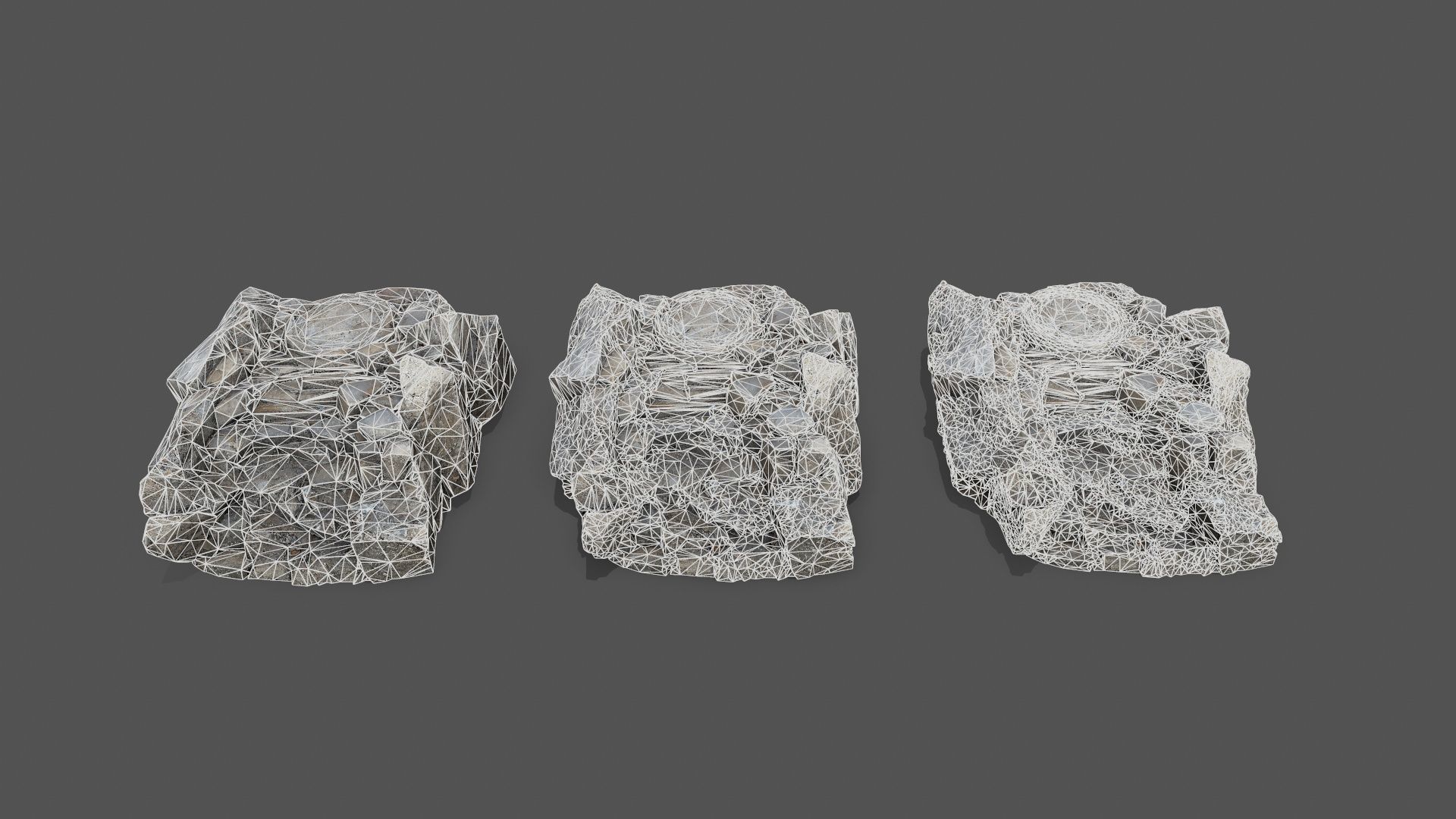 old temple Low-poly 3D model_15