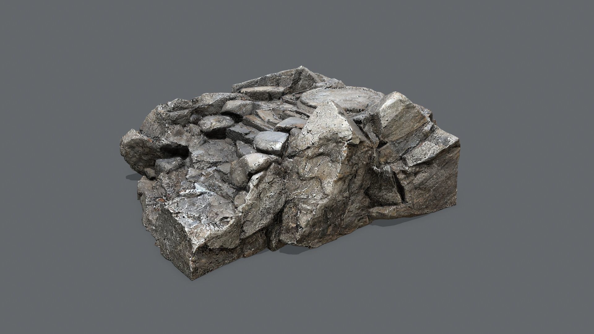 old temple Low-poly 3D model_3