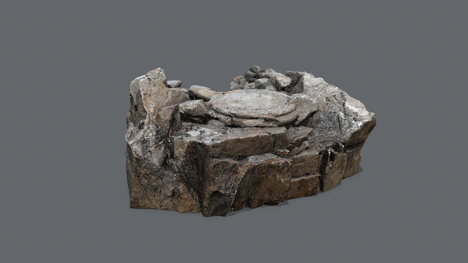 old temple Low-poly 3D model_6