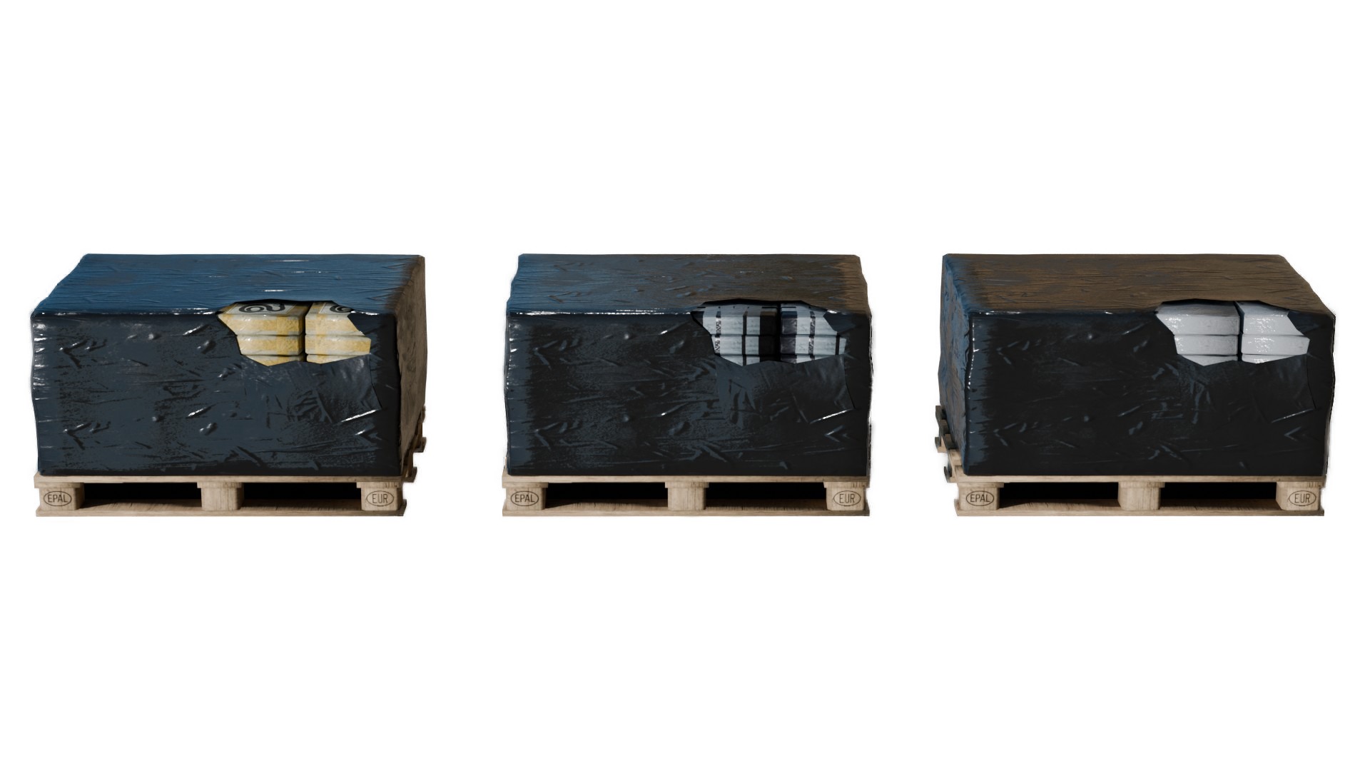 Realistic Low Poly Cocaine Pack Bundle   Game Ready PBR 3D Model Low-poly 3D model_5