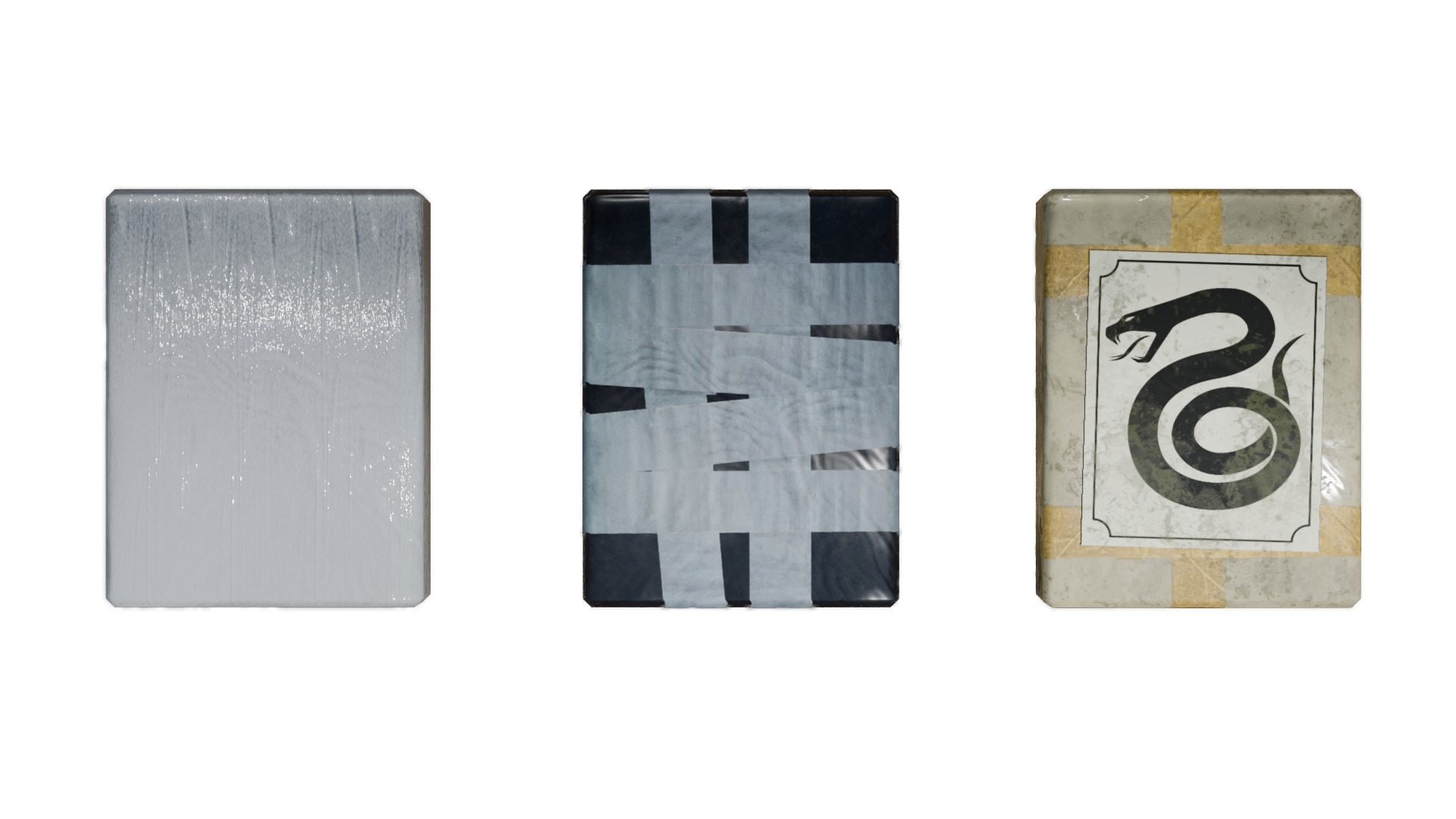 Realistic Low Poly Cocaine Pack Bundle   Game Ready PBR 3D Model Low-poly 3D model_1