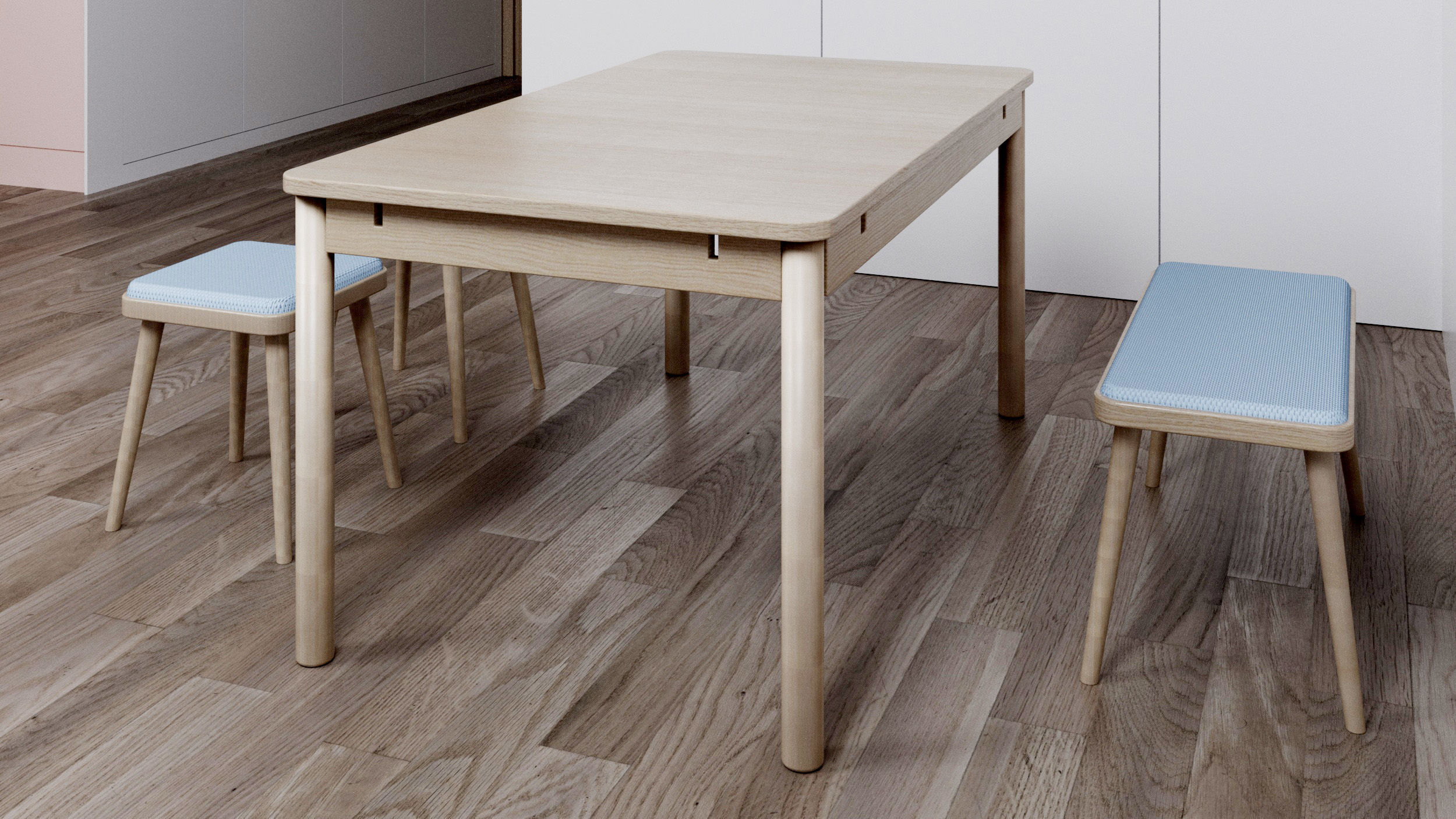 table desk Free 3D model_2
