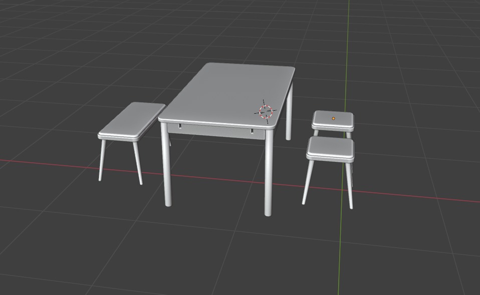 table desk Free 3D model_3