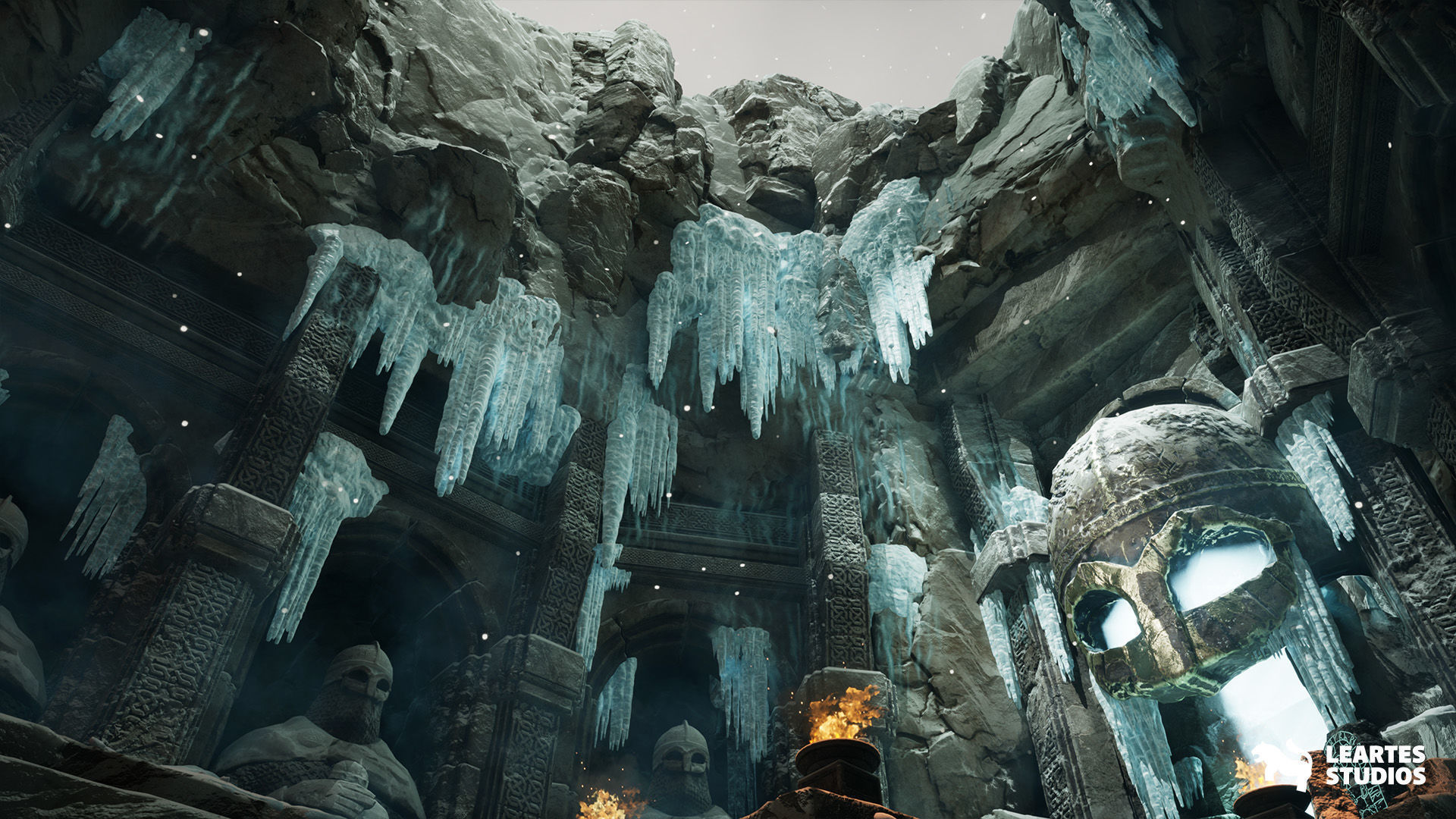 Frozen Norse Environment Low-poly 3D model_8