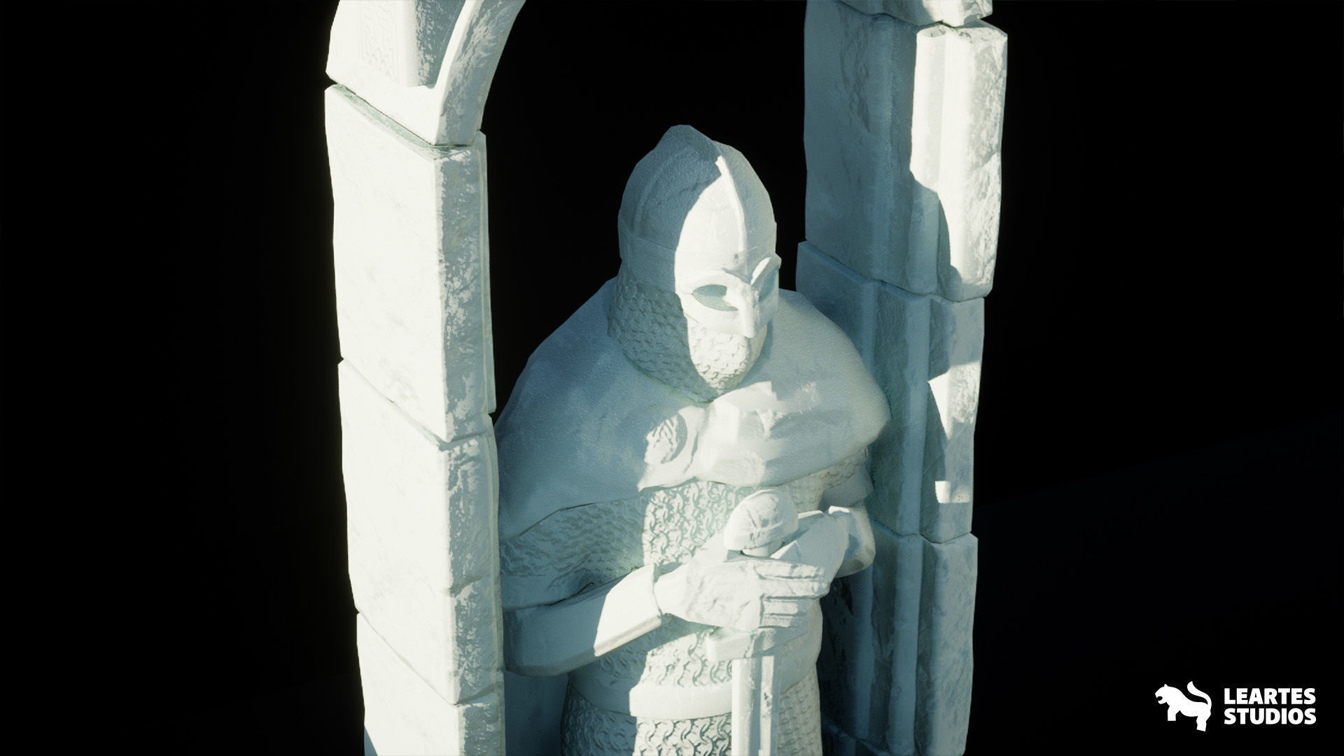 Frozen Norse Environment Low-poly 3D model_21