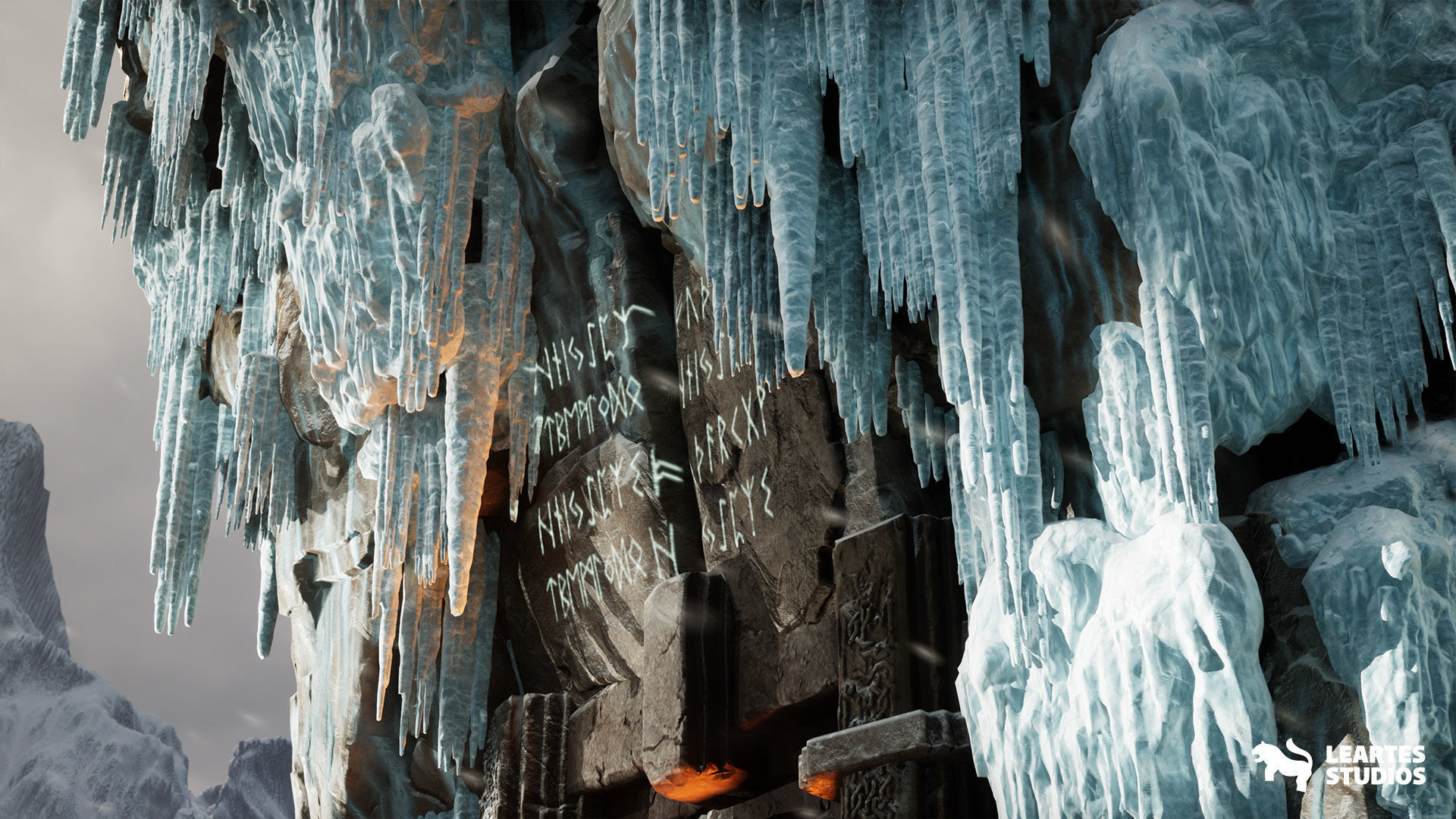 Frozen Norse Environment Low-poly 3D model_14