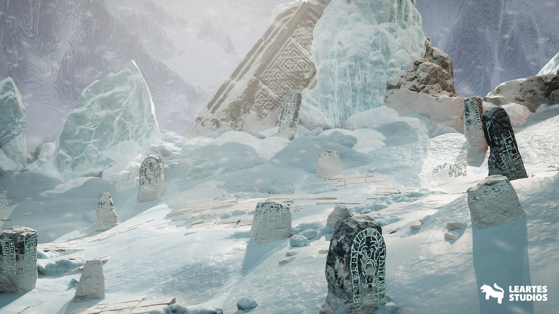Frozen Norse Environment Low-poly 3D model_12