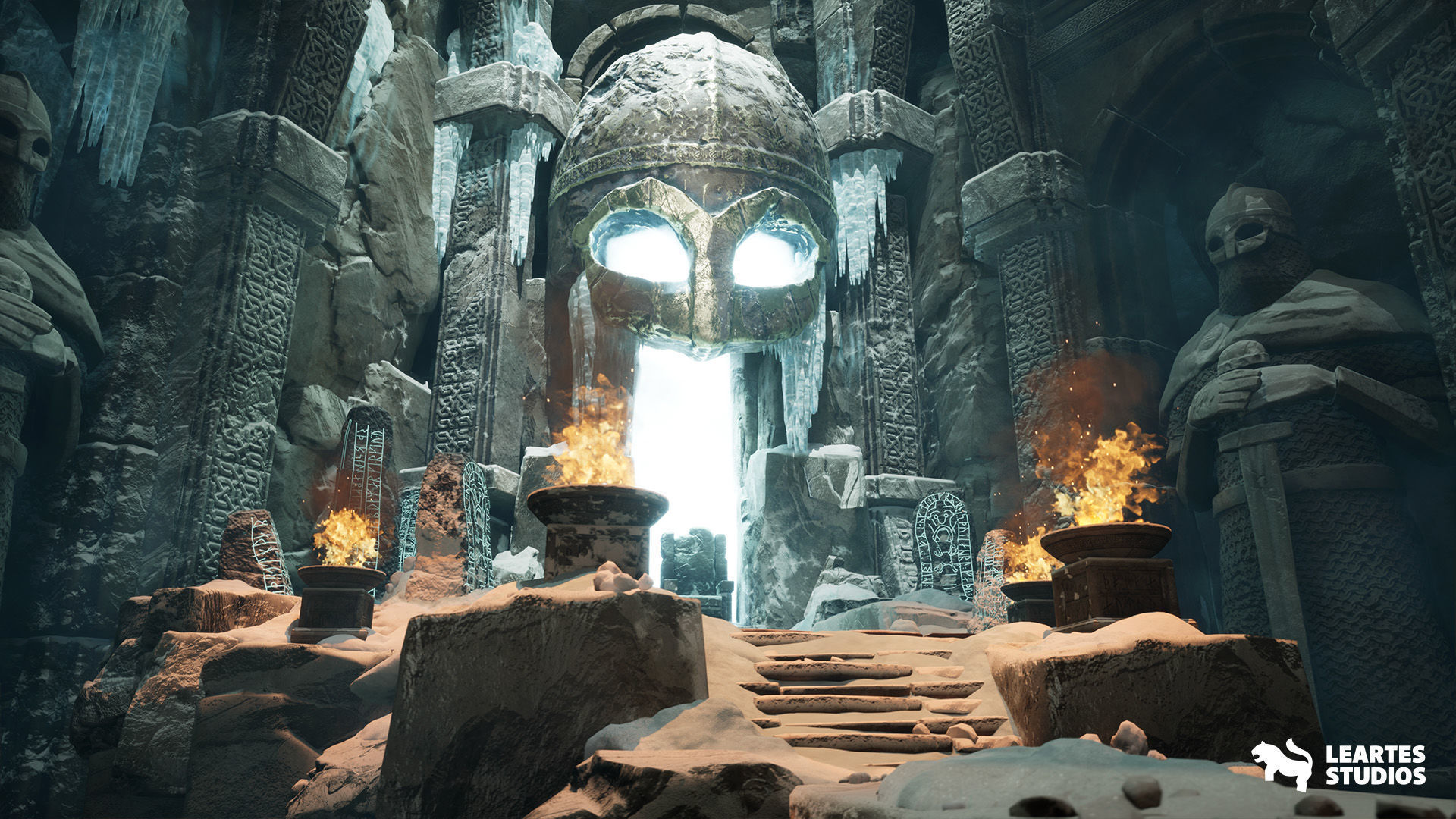 Frozen Norse Environment Low-poly 3D model_7