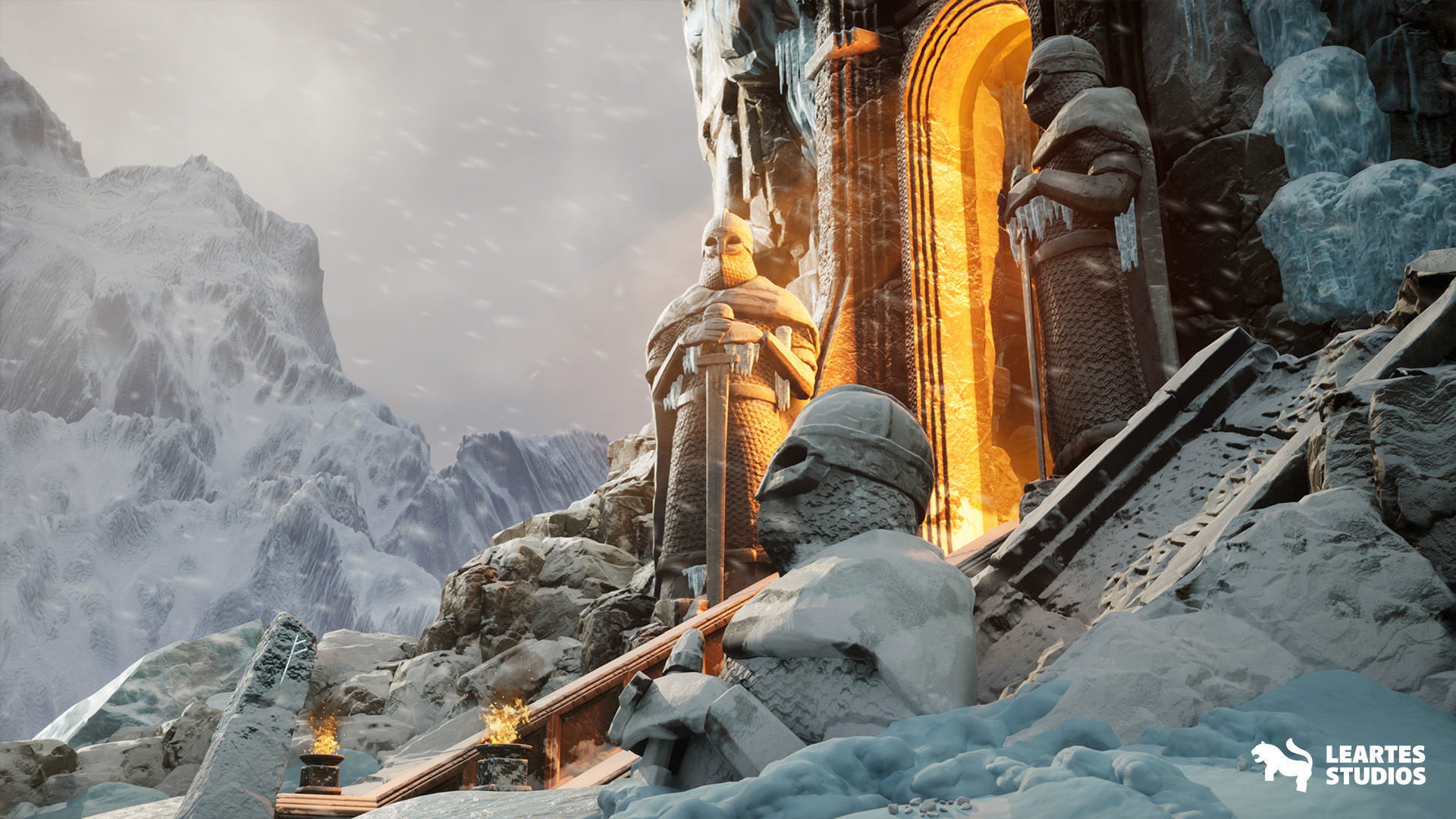 Frozen Norse Environment Low-poly 3D model_4