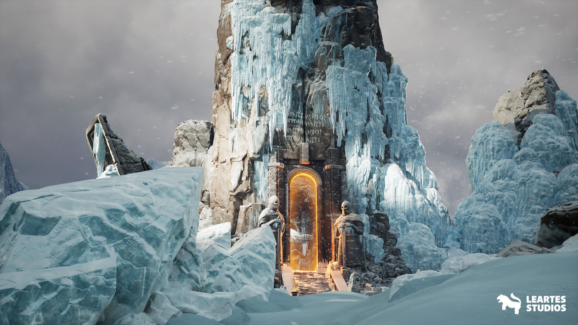 Frozen Norse Environment Low-poly 3D model_11