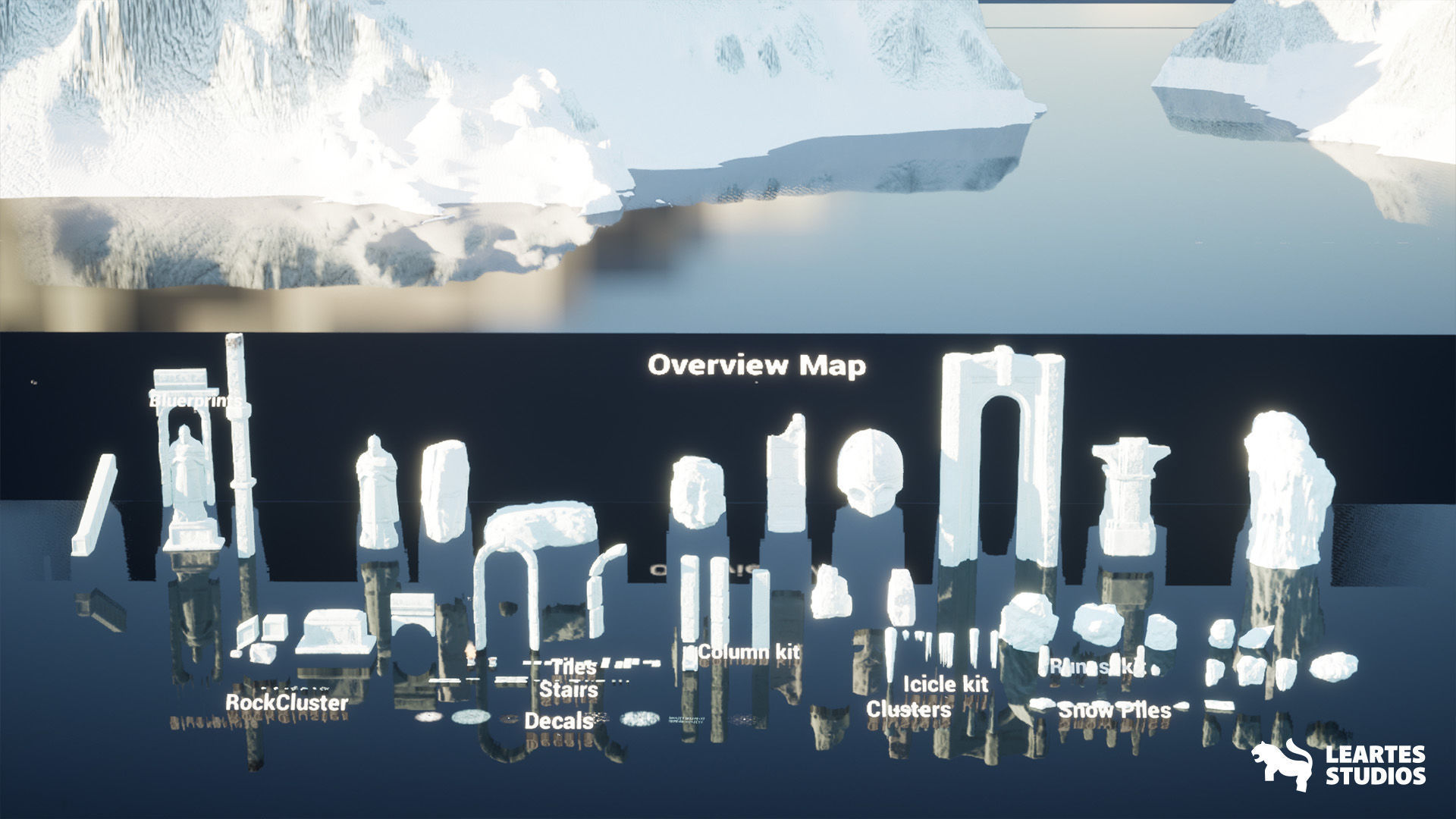 Frozen Norse Environment Low-poly 3D model_18