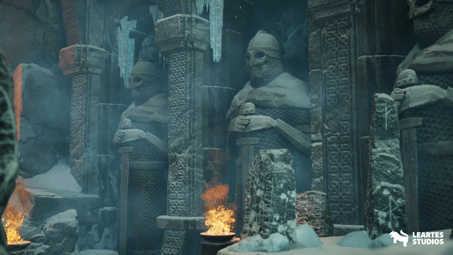 Frozen Norse Environment Low-poly 3D model_10