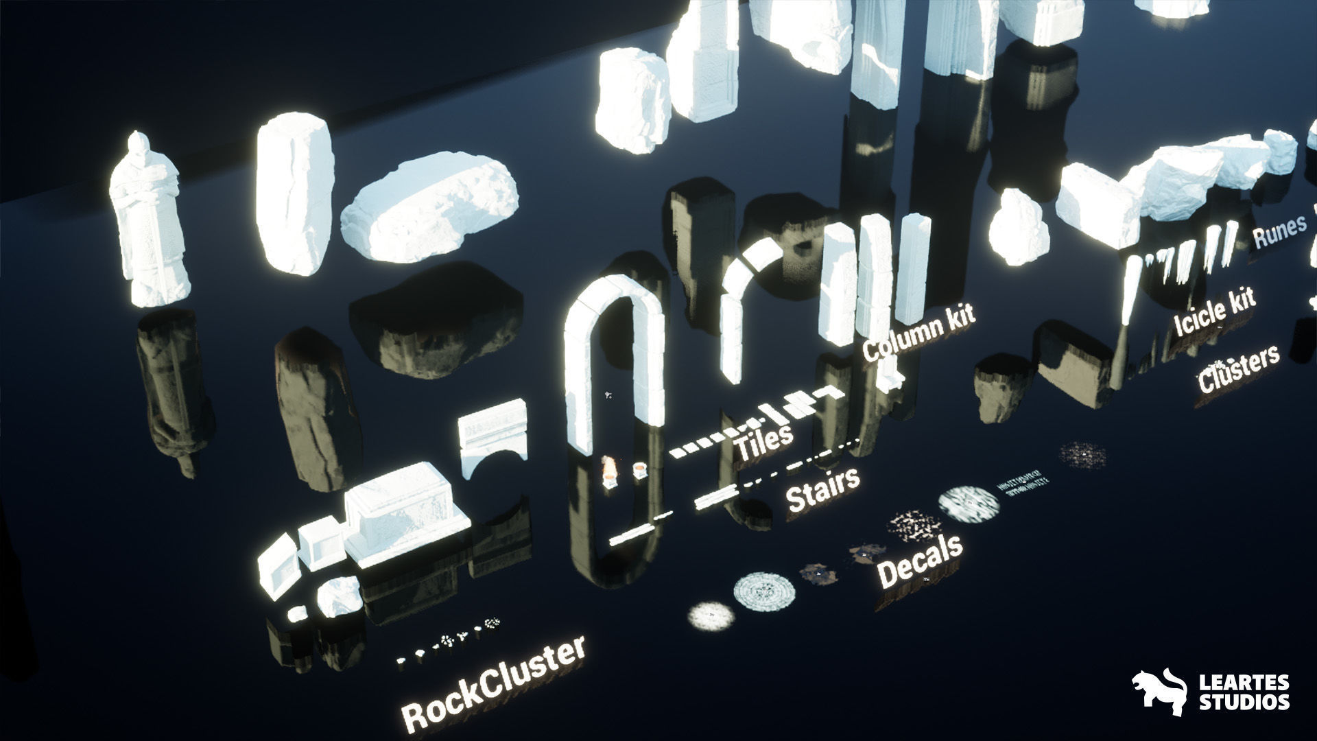 Frozen Norse Environment Low-poly 3D model_20