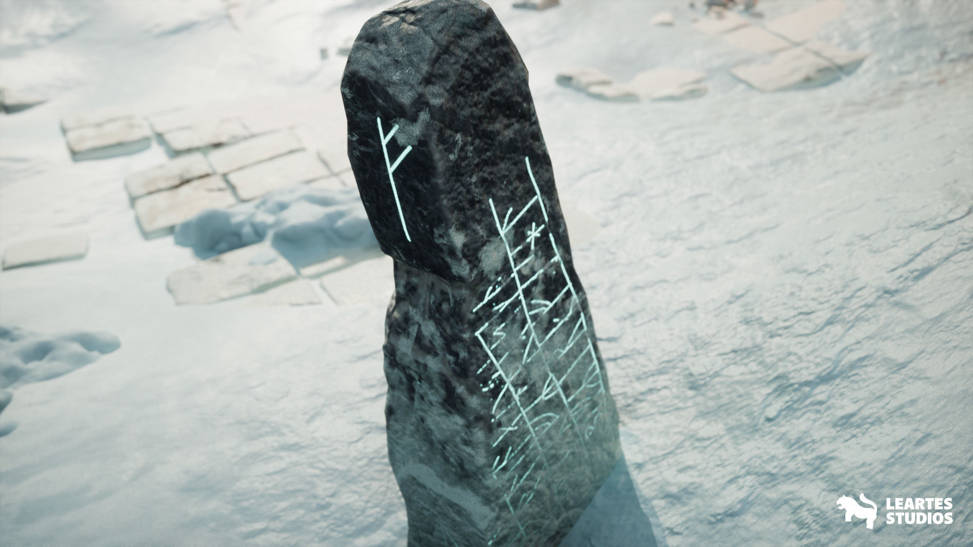 Frozen Norse Environment Low-poly 3D model_13