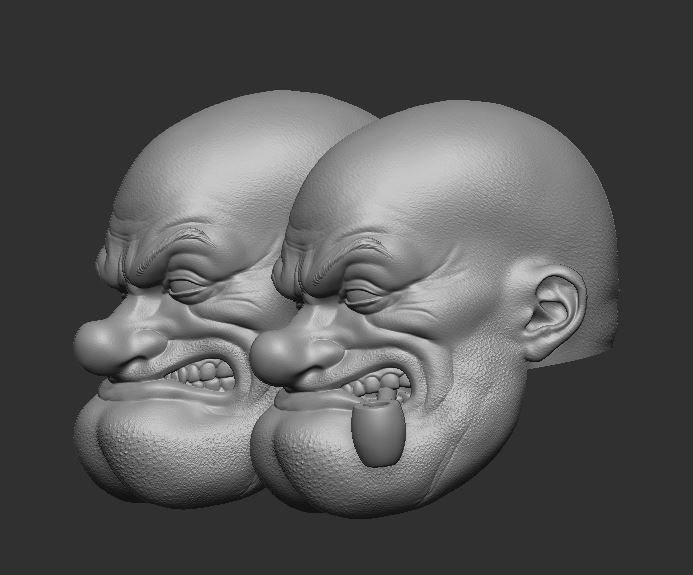 Popeye Headsculpt for Action Figures 3D print model_2