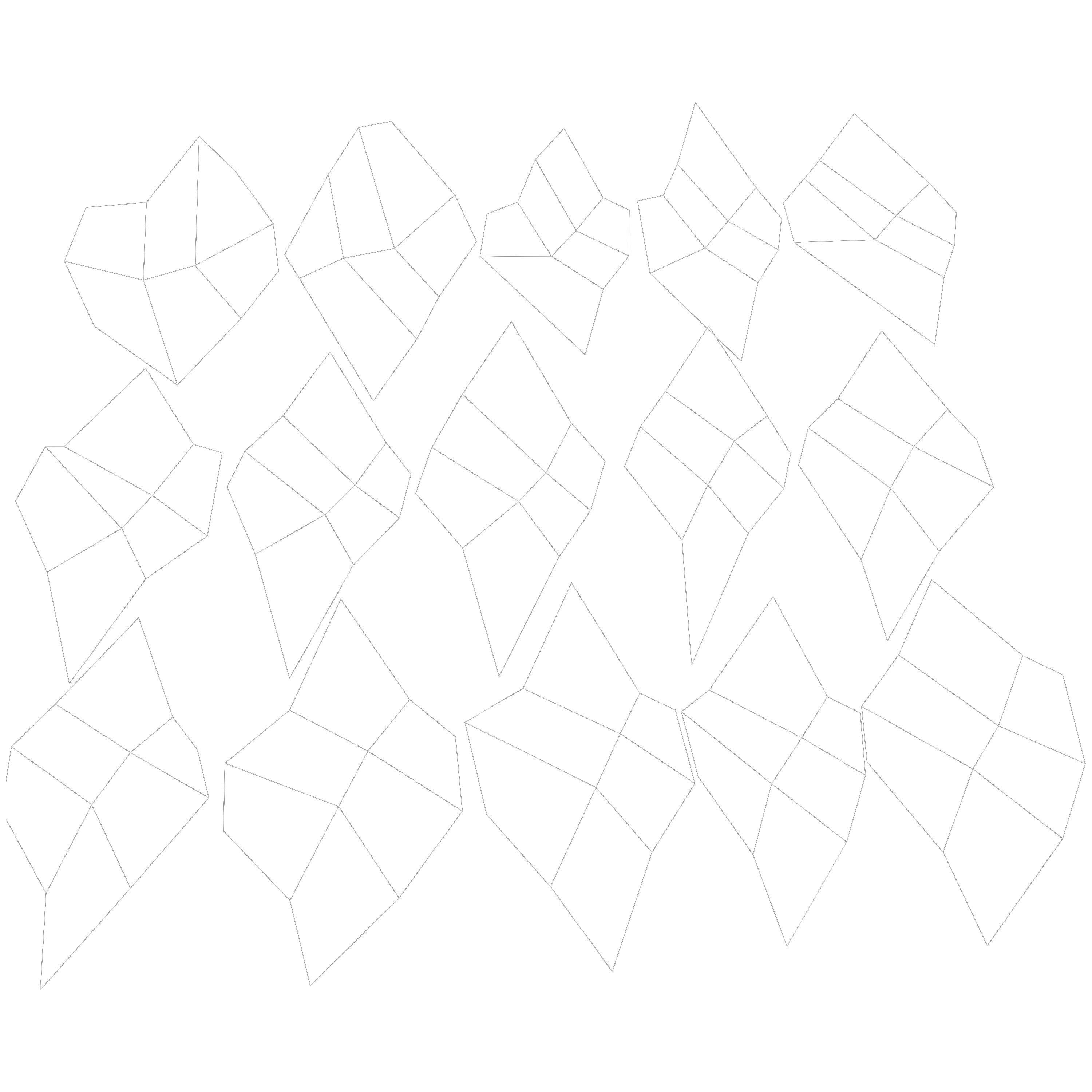 Hibiscus Leaves Leaf Autumn Fall  Low-poly 3D model_9