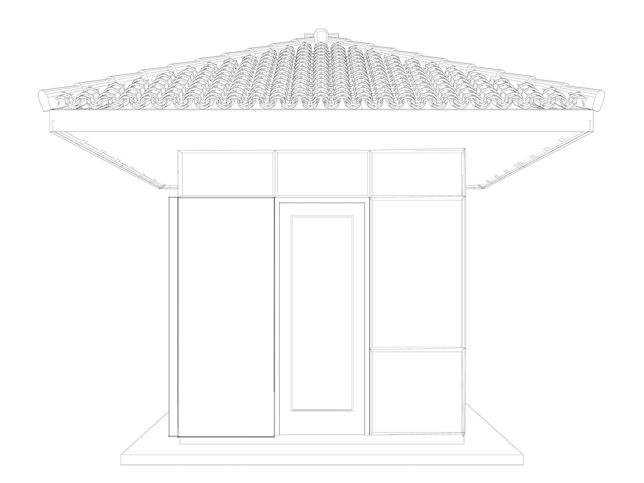 Security booth 24u07 3D model_9