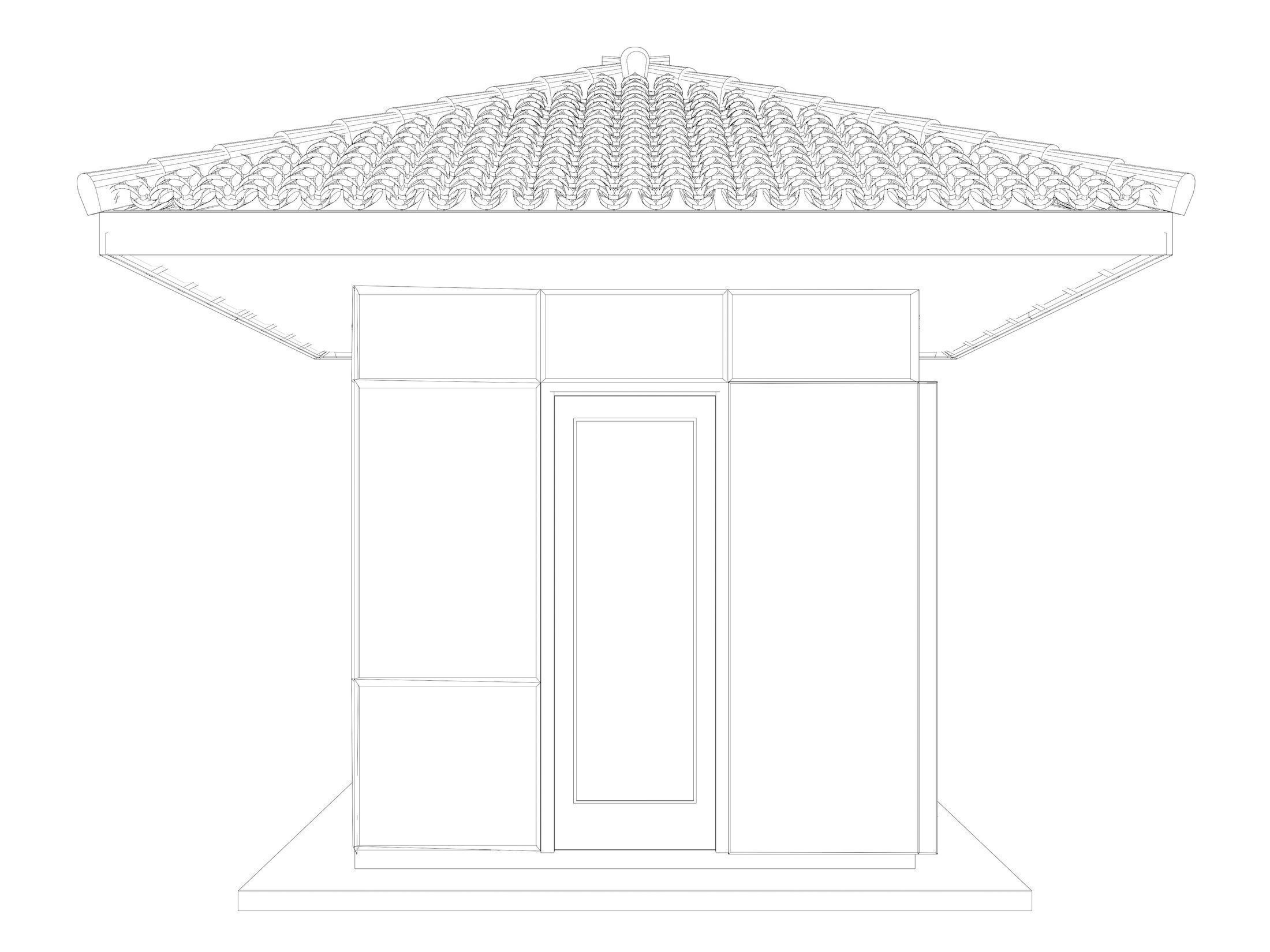 Security booth 24u07 3D model_7
