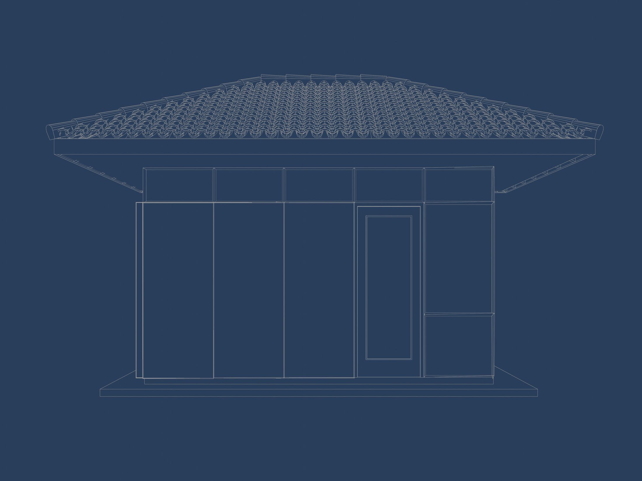 Security booth 24u08 3D model_9