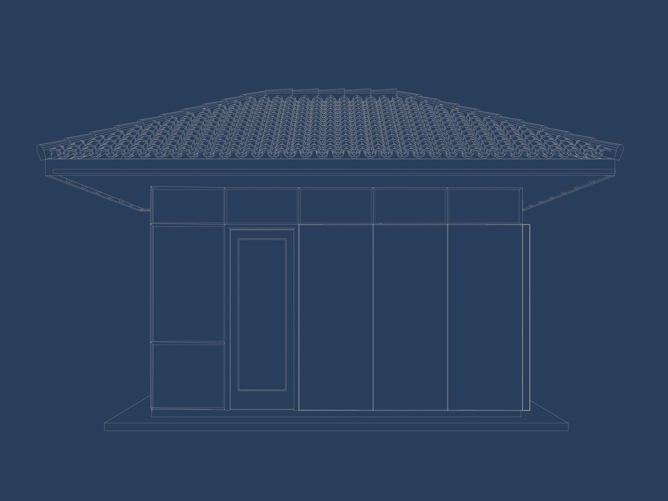 Security booth 24u08 3D model_7
