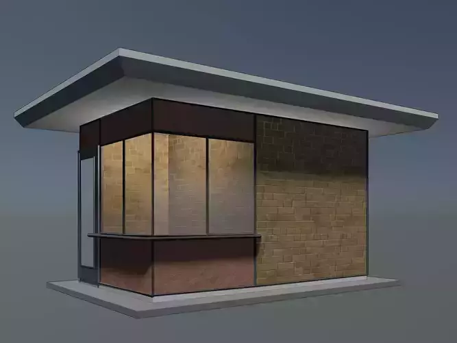 Security booth 24u09 3D model