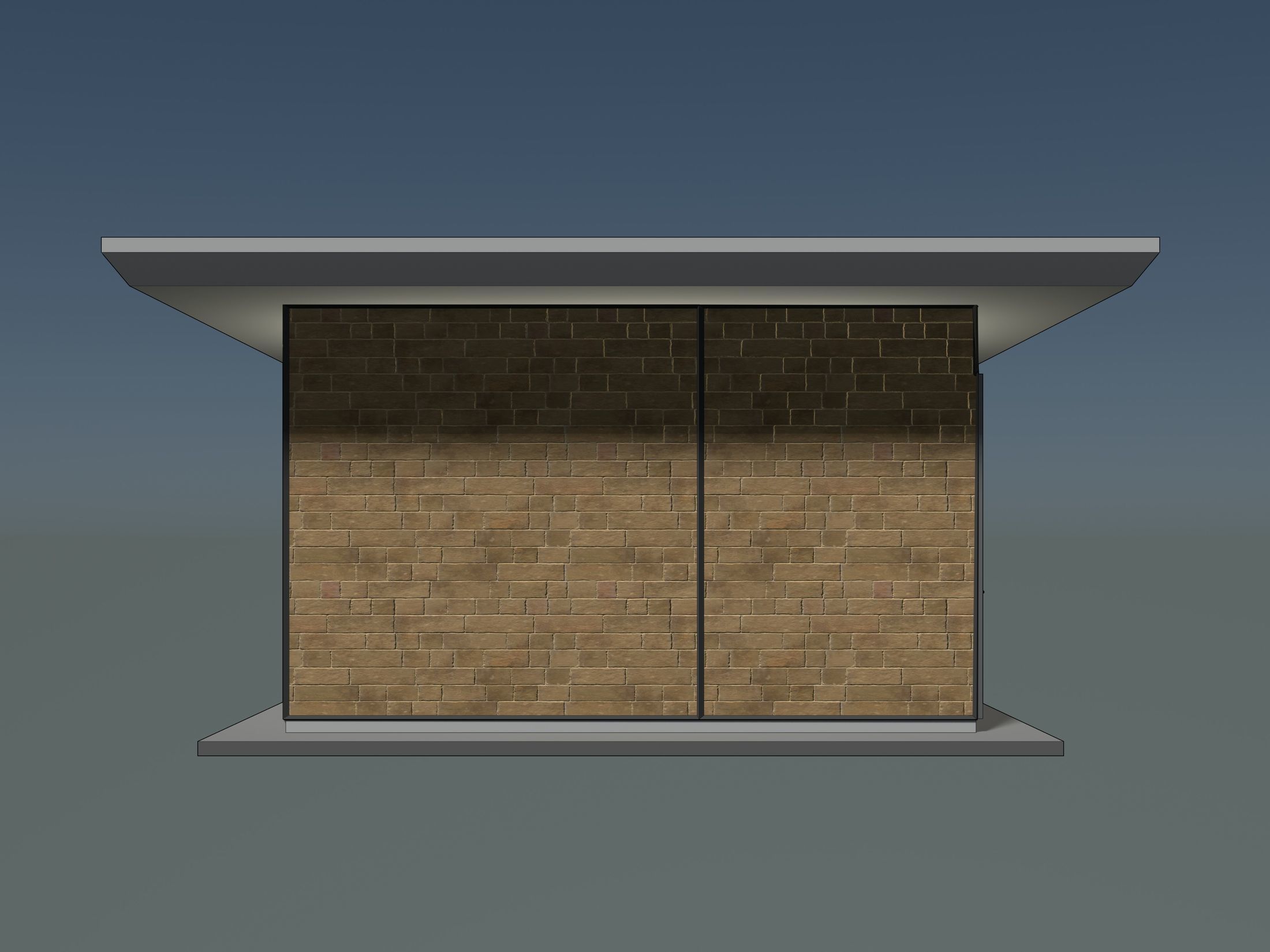 Security booth 24u09 3D model_5