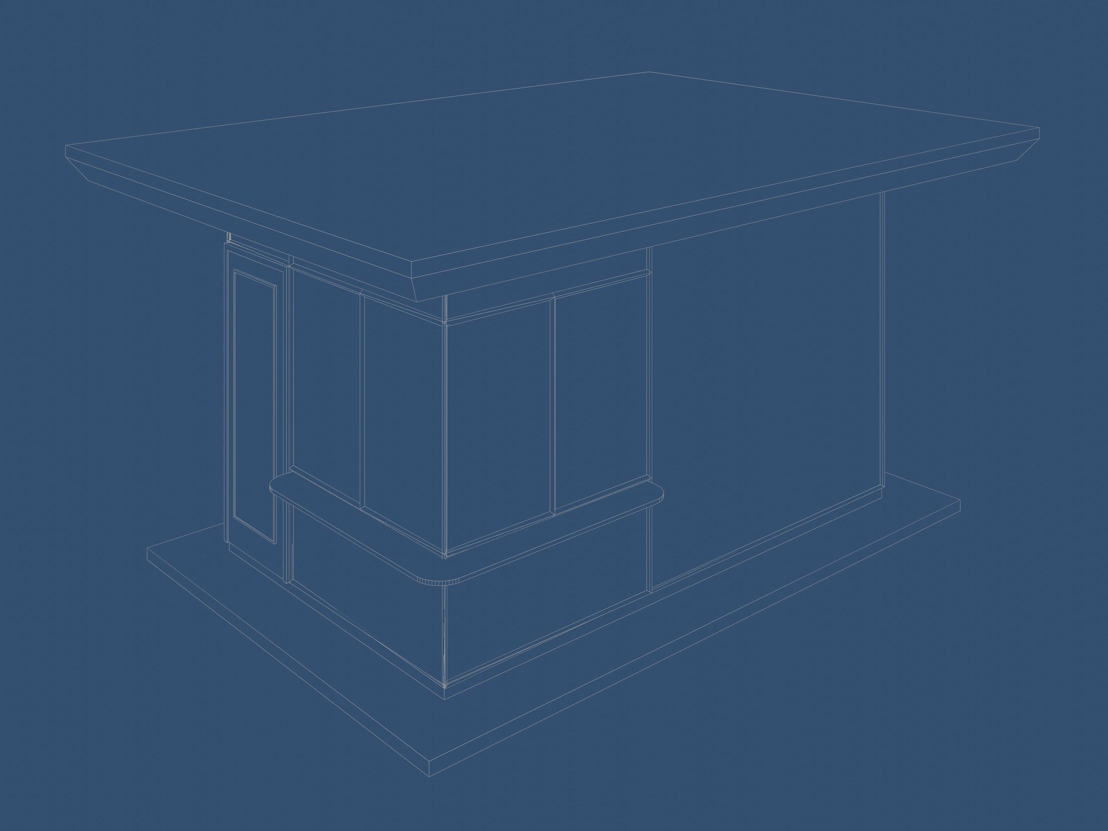 Security booth 24u09 3D model_11