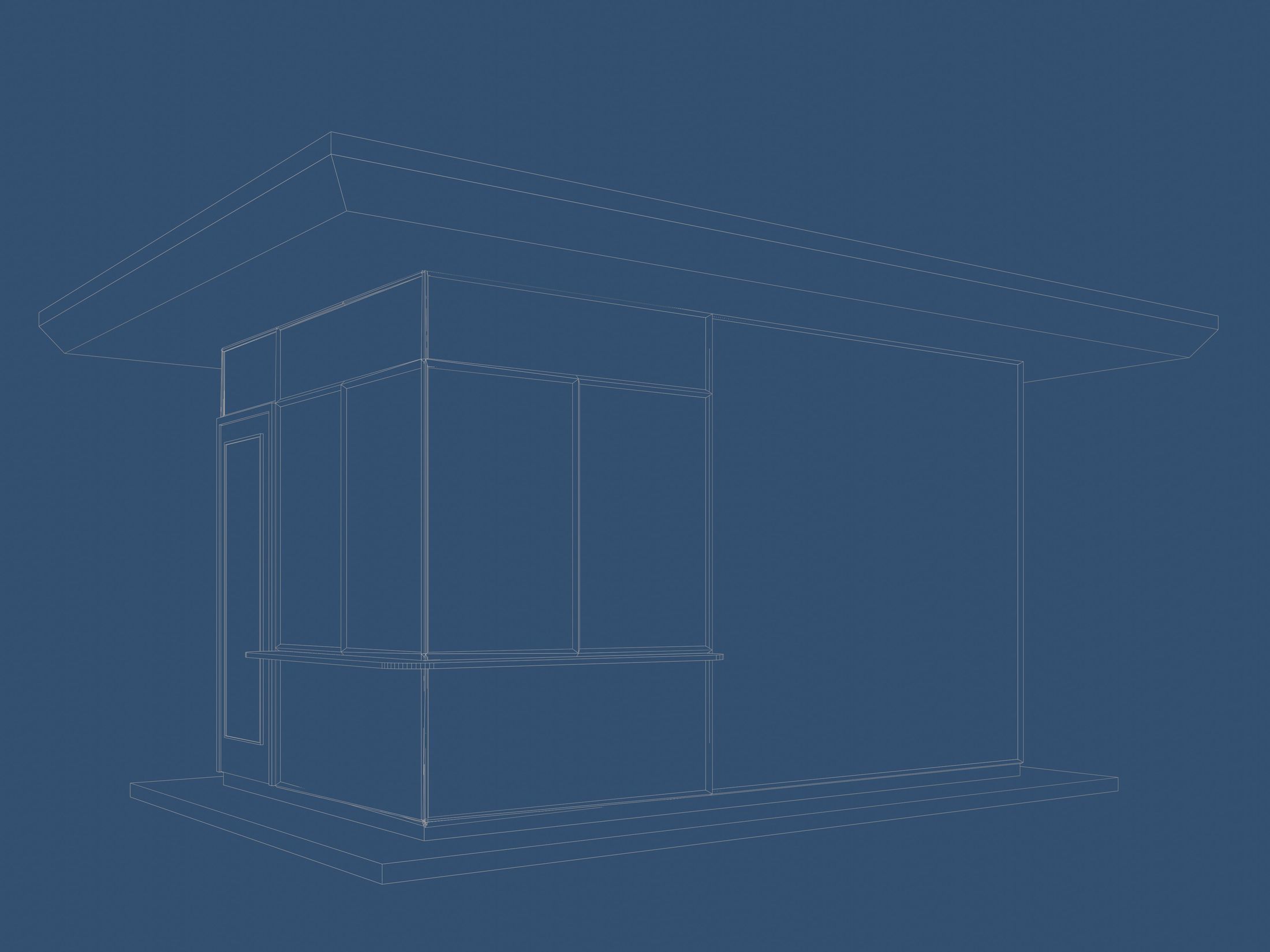 Security booth 24u09 3D model_10
