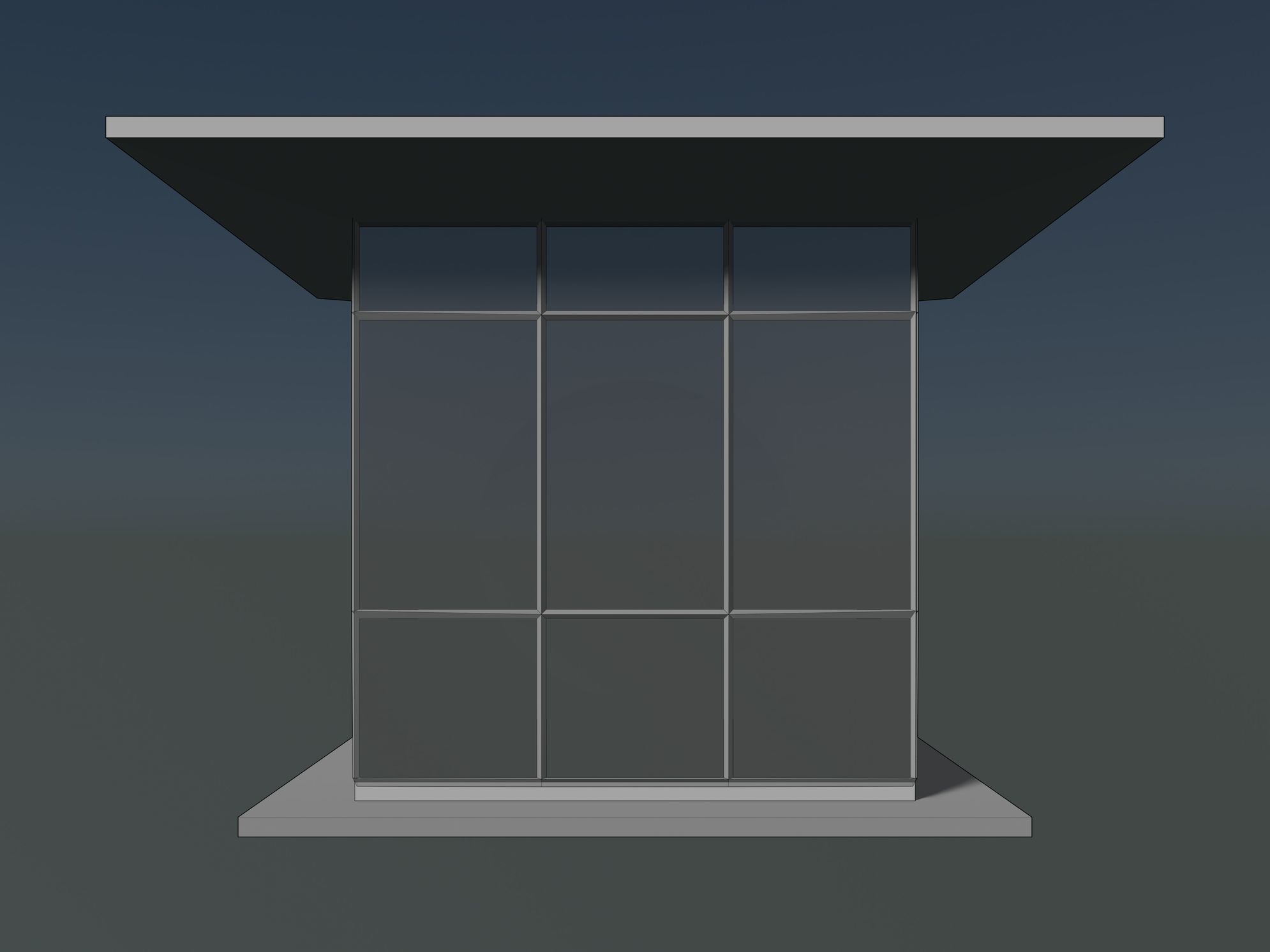 Security booth 3D Model Collection_11