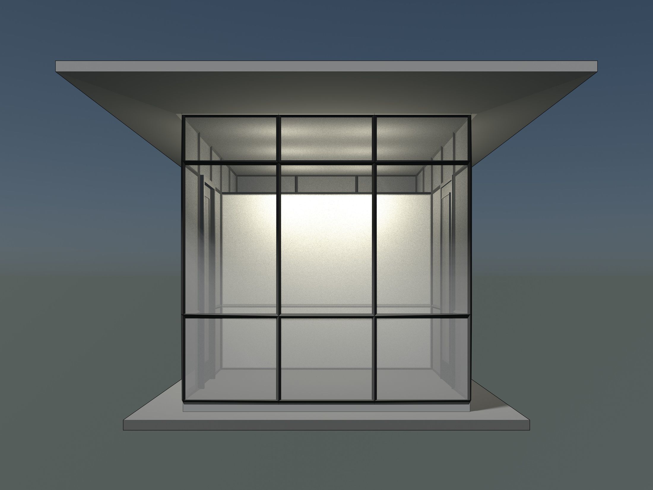 Security booth 3D Model Collection_10