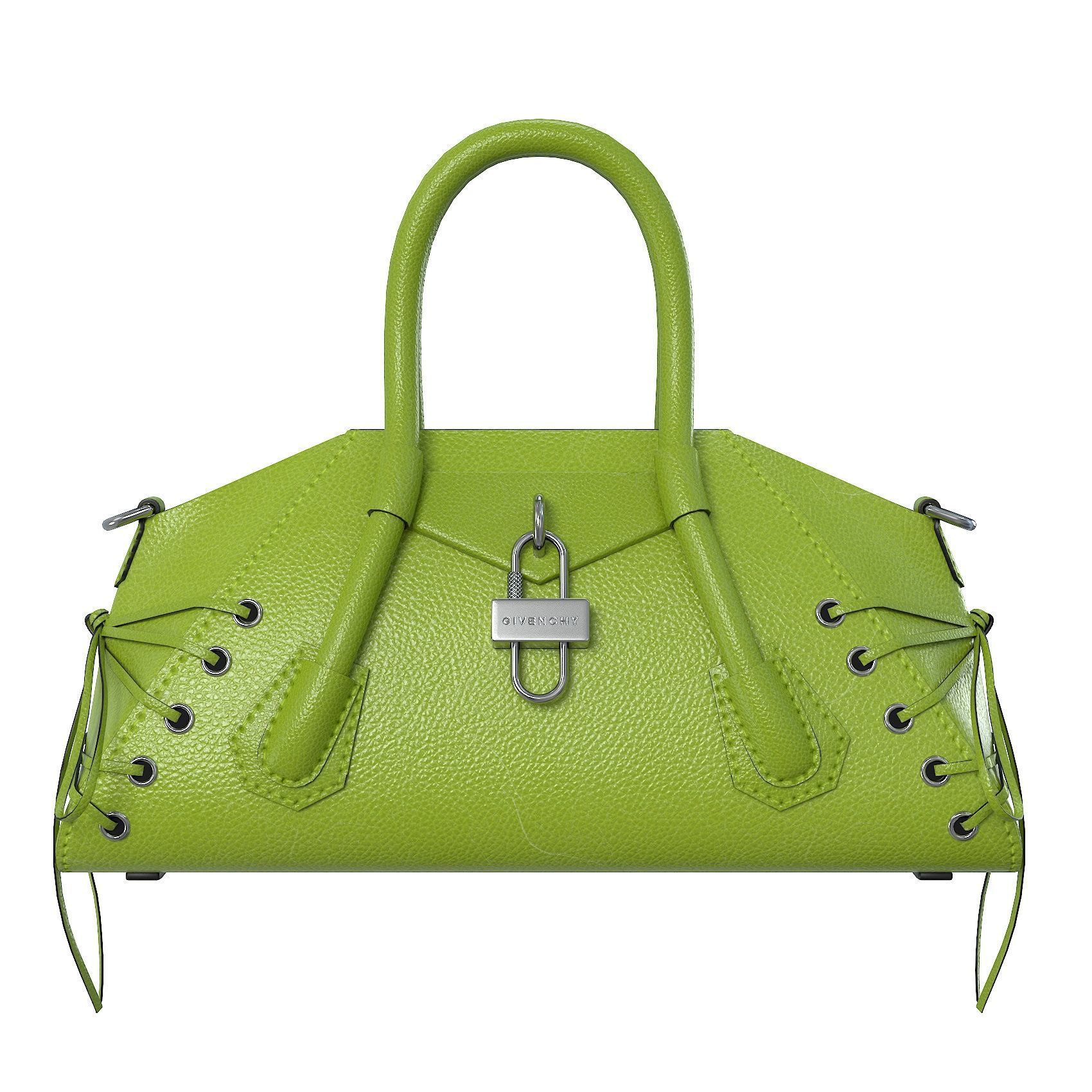 Givenchy Mini Antigona Bag Green Low-poly 3D model_4