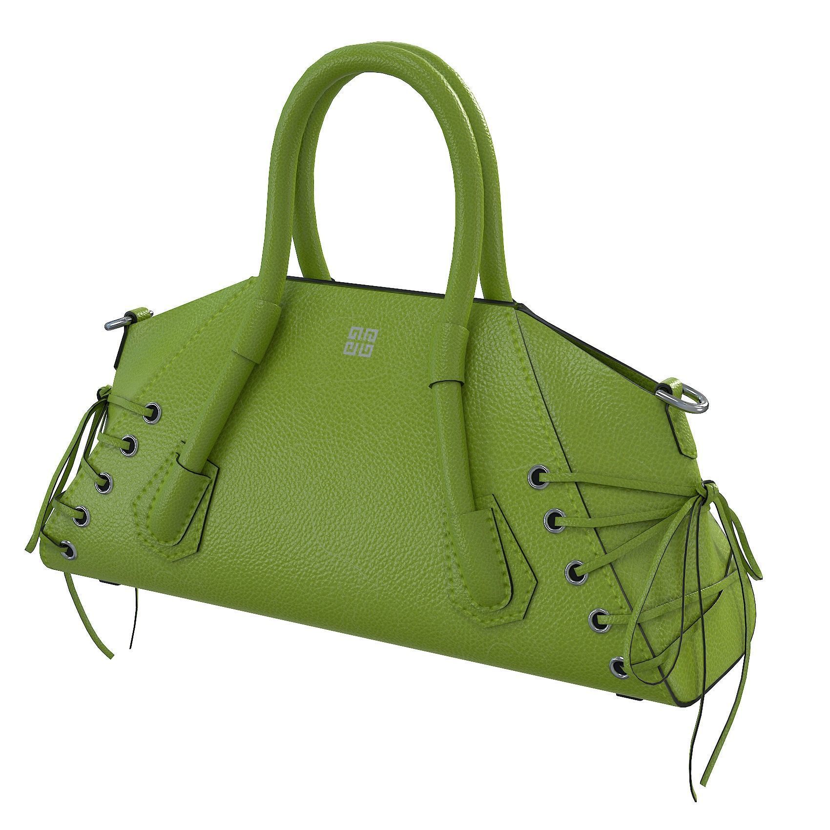 Givenchy Mini Antigona Bag Green Low-poly 3D model_3