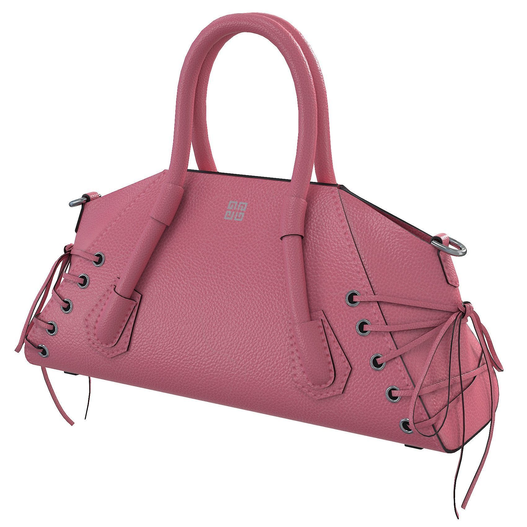 Givenchy Mini Antigona Bag Pink Low-poly 3D model_5