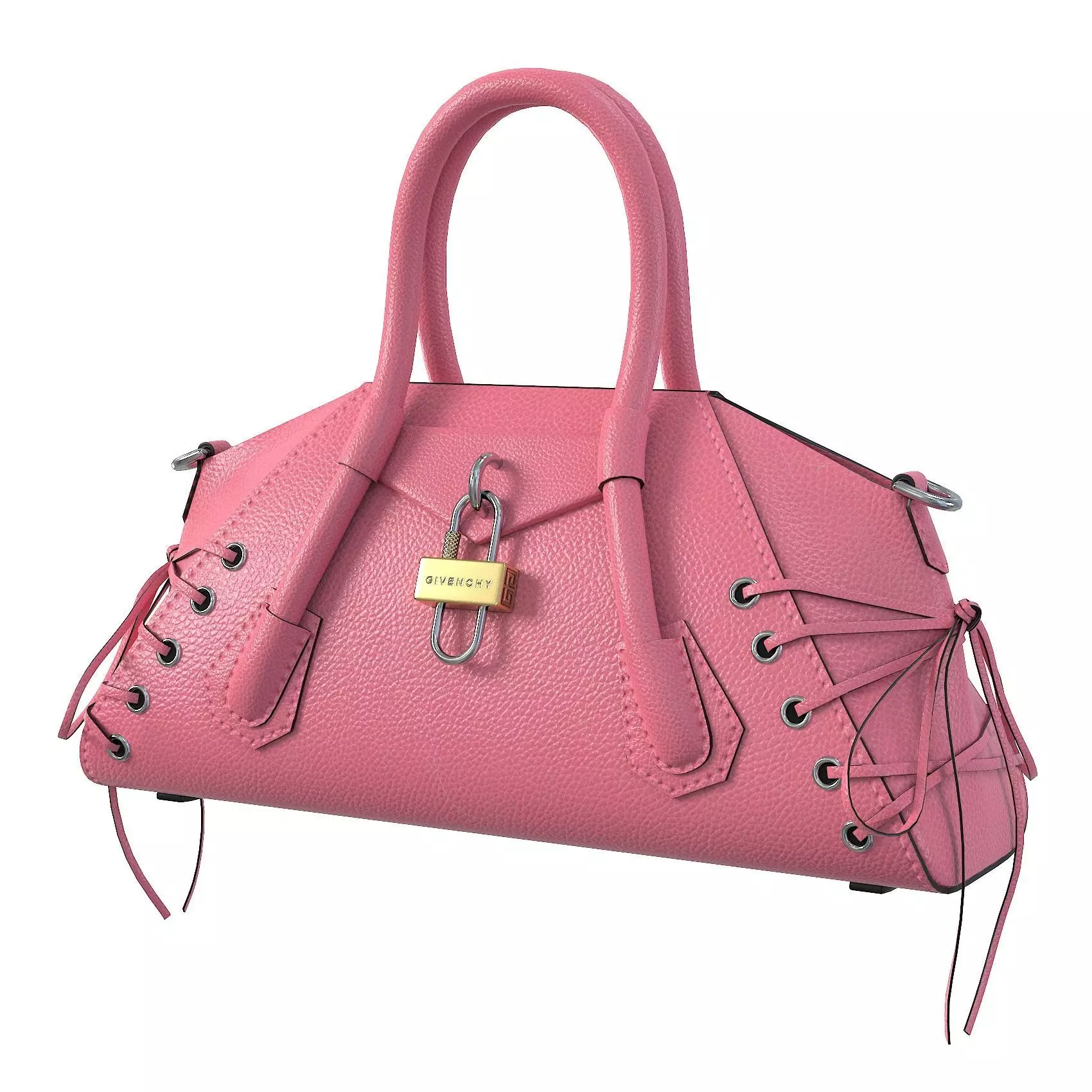 Givenchy Mini Antigona Bag Pink Low-poly 3D model_0