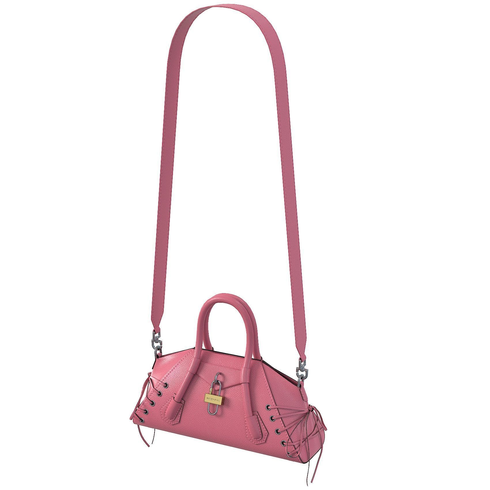 Givenchy Mini Antigona Bag Pink Low-poly 3D model_9
